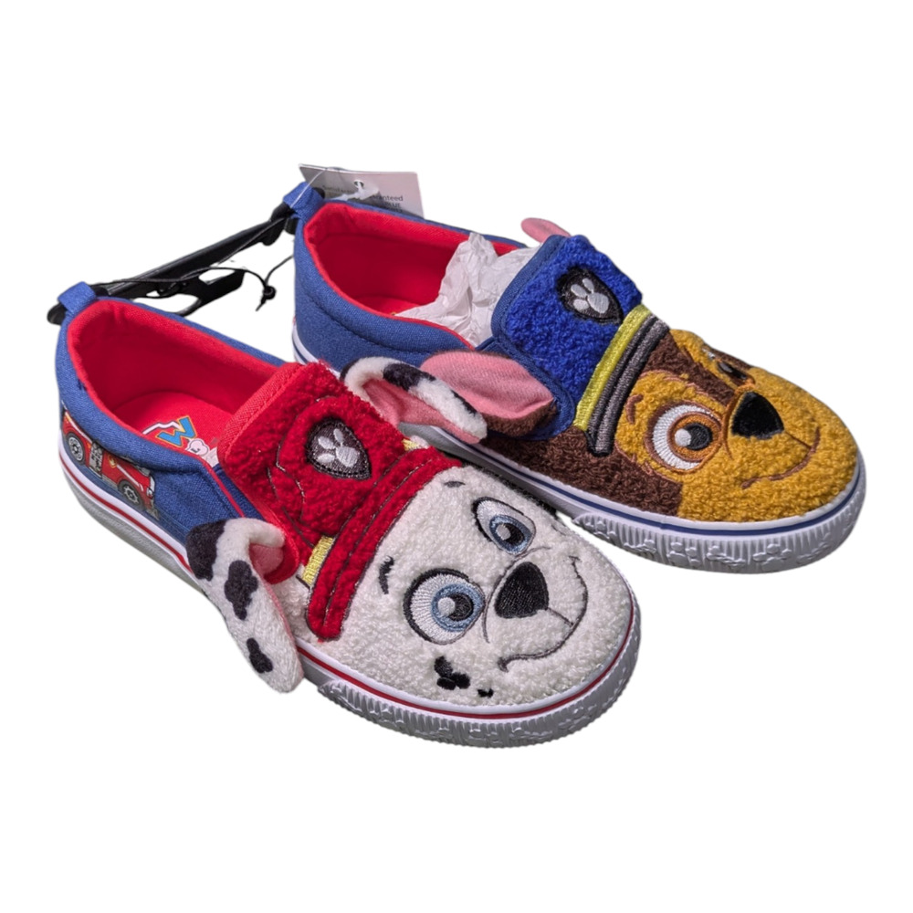 Paw Patrol Toddler Kids Slip-On Sneakers Size 12 Chase and Marshall NWT